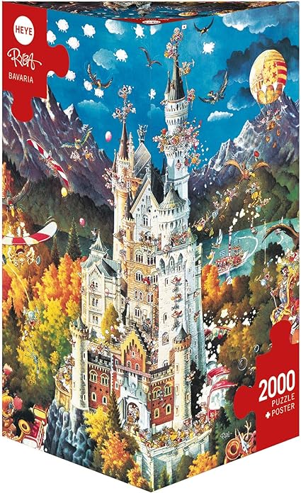 Heye Puzzl 2000 Triangular Bavaria Ryba