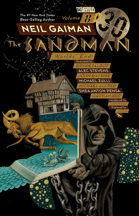 Cover image of the Manga The-Sandman-Vol-8-Worlds-End-30th-Anniversary-Edition