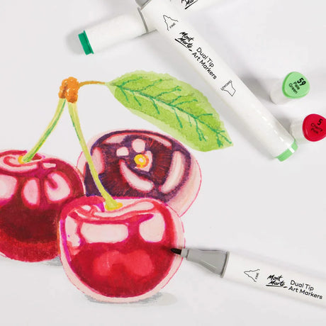 Mont Marte Mont Martee Dual Tip Alcohol Art Marker Scarlet Red R2