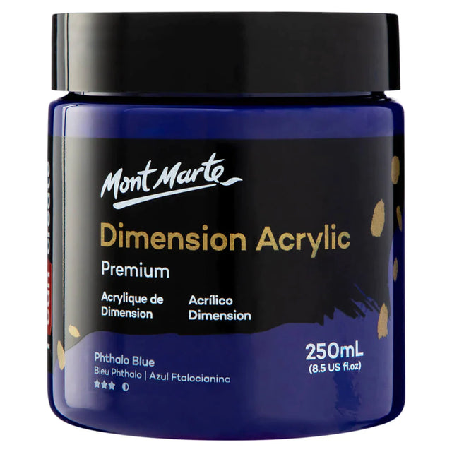 Mont Marte Dimension Acrylic Premium 250ml - Phthalo Blue