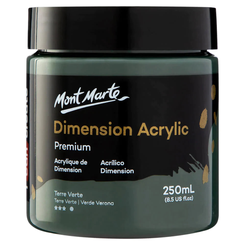 Mont Marte Dimension Acrylic Premium 250ml - Terre Verte