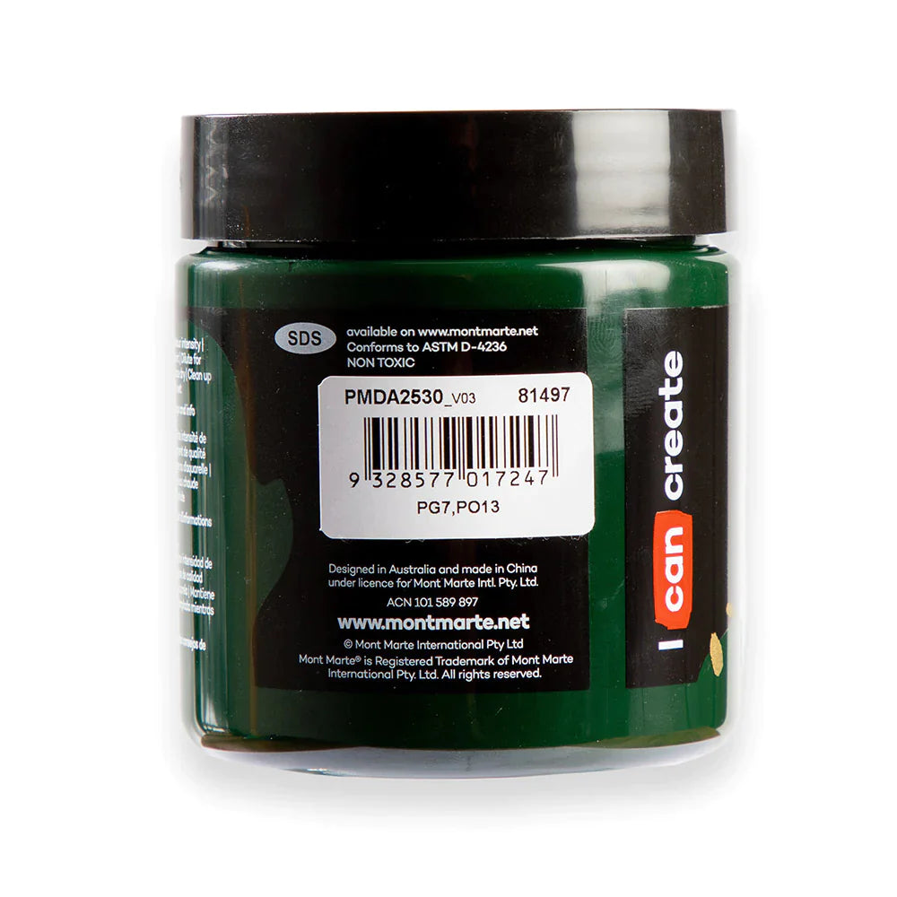 Mont Marte Mont Martee Dimension Acrylic Paint Hookers Green 250Ml Pot