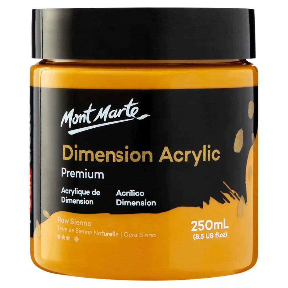 Mont Marte Dimension Acrylic Premium 250ml - Raw Sienna