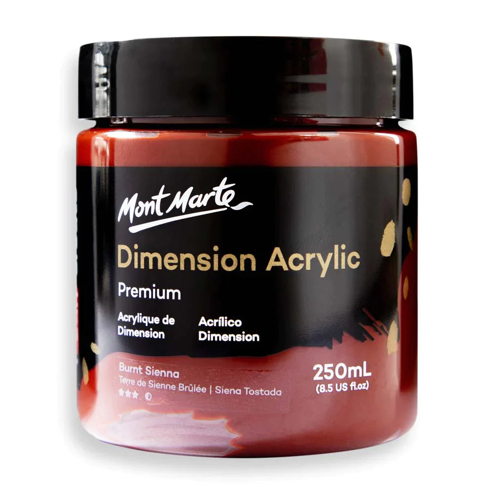 Mont Marte Dimension Acrylic Premium 250ml - Burnt Sienna