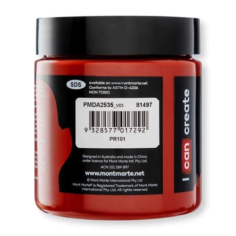 Mont Marte Mont Martee Dimension Acrylic Red Ochre 250Ml