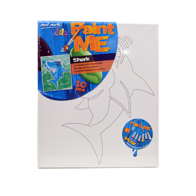 Mont Marte Paint Me Canvas Painting Set 9pc - Shark