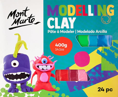 Mont Marte Kids Modelling Clay 24-Piece Set