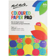 Mont Marte Coloured Paper Pad A4 120 Sheets 70Gsm