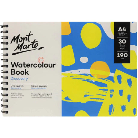 Mont Marte Watercolour Book 190Gsm A4