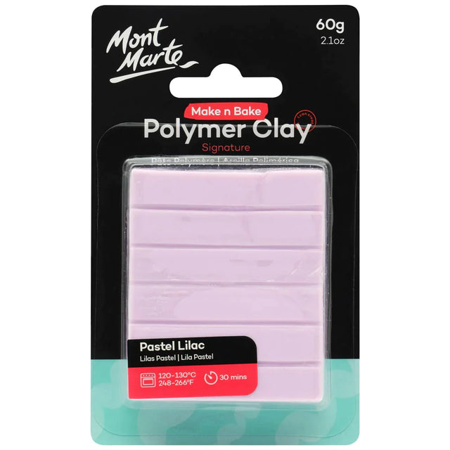 Mont Marte Make N Bake Polymer Clay Signature 60g - Pastel Lilac
