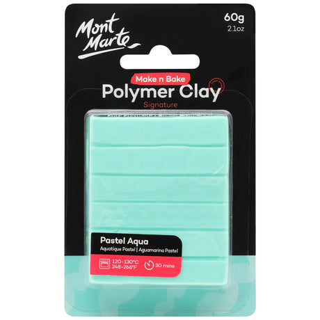 Mont Marte Make N Bake Polymer Clay Signature 60g - Pastel Aqua