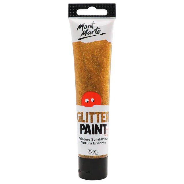 Mont Marte Kids - Glitter Paint 75Ml - Gold