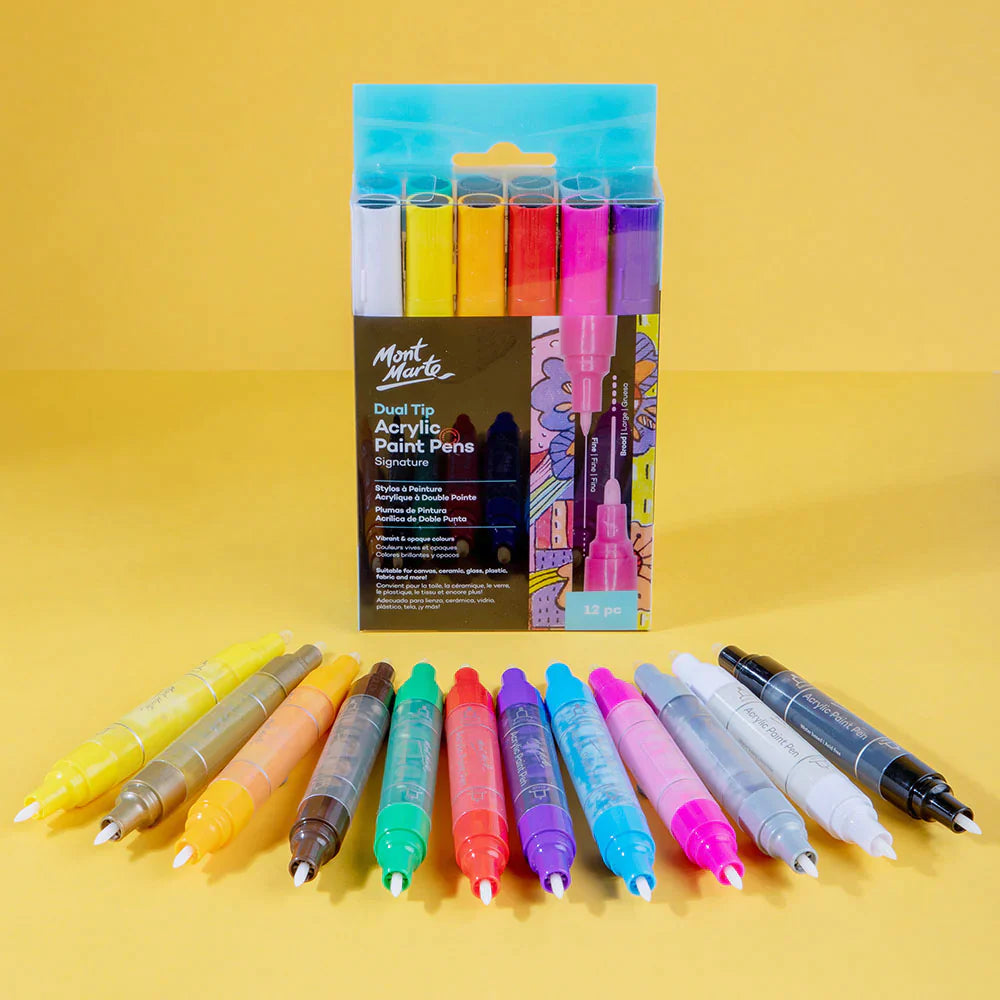 Mont Marte Mont Martee Signature Dual Tip Paint Pens 12Pc