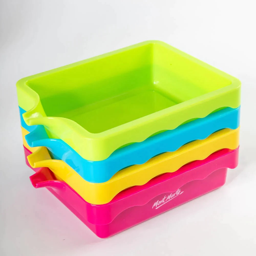 Mont Marte Mont Martee Paint Pouring Trays 4Pc