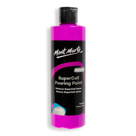 Mont Marte Supercell Pouring Paint 240Ml - Fuchsia