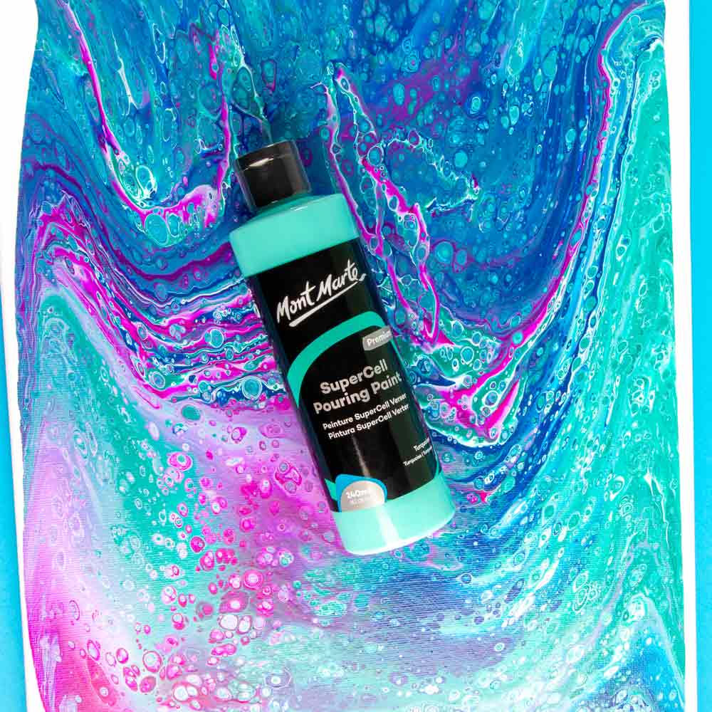 Mont Marte Mont Martee Supercell Pouring Paint 240Ml Turquoise