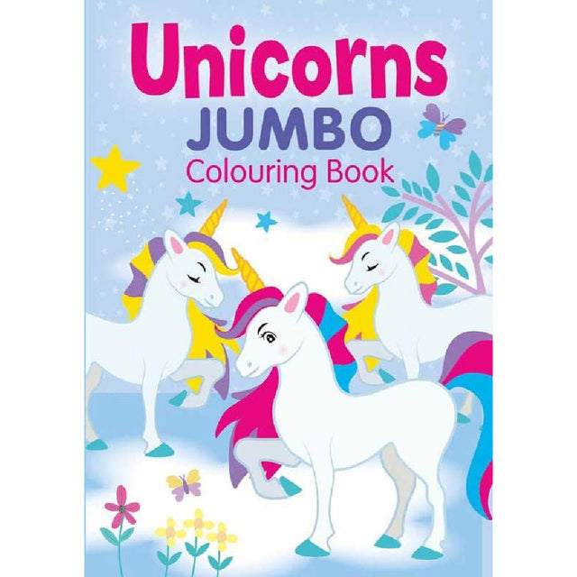 Unicorn jumbo colouring book