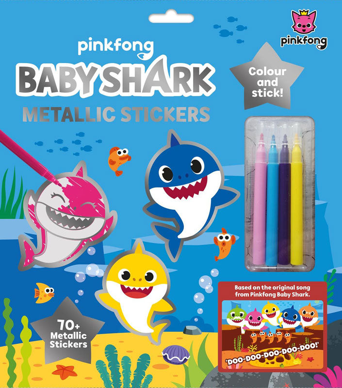 Babyshark Metallic Stickers