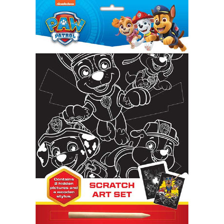 Paw patrol scratch art set