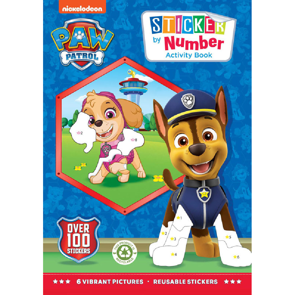 Paw patrol sticker by number book 2