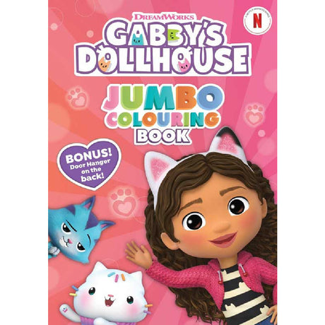 Gabby's dollhouse jumbo colouring book