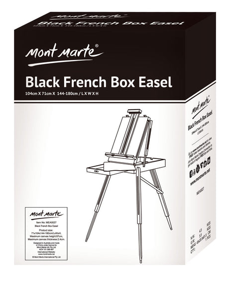 Mont Marte Black French Box Easel Signature