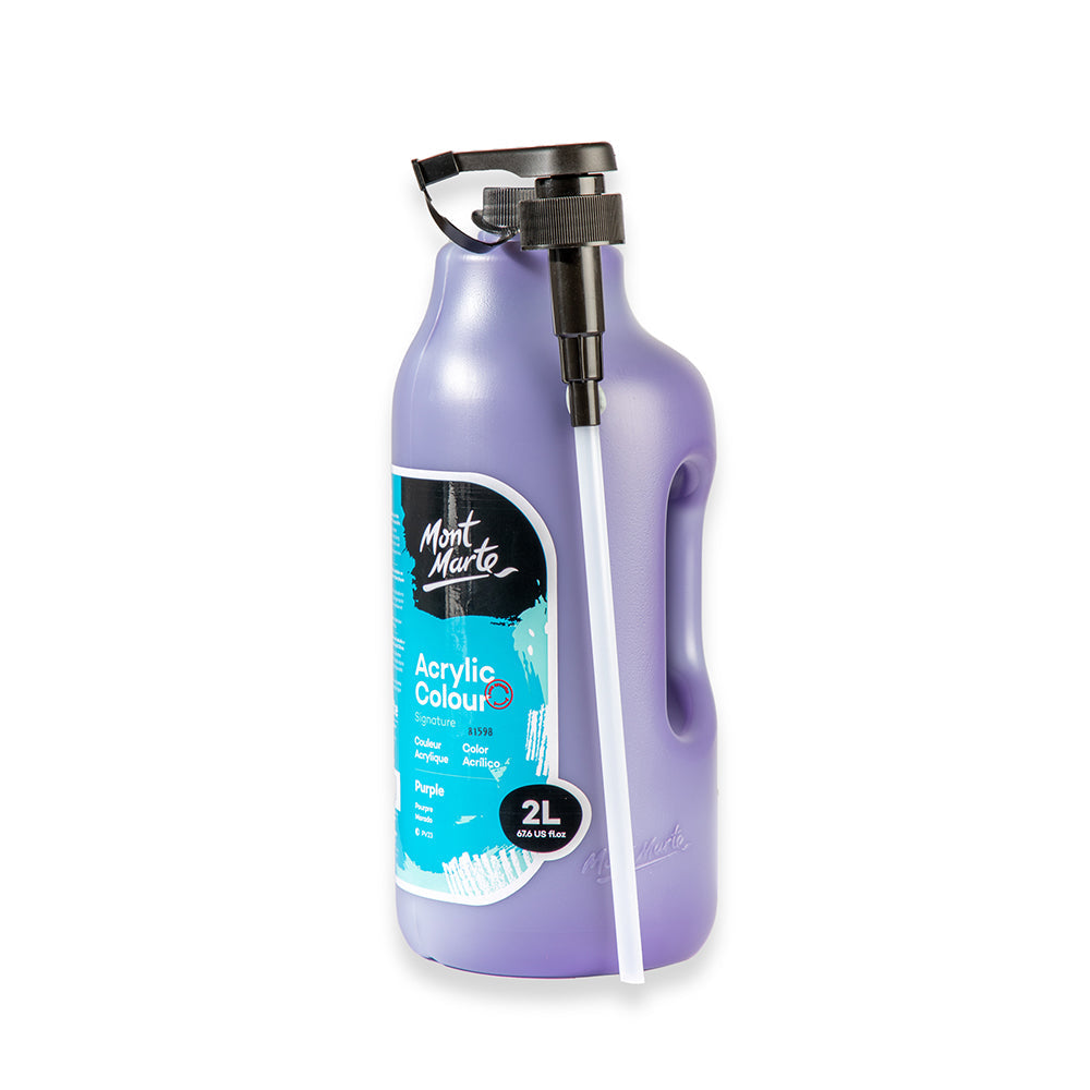 Mont Marte Acrylic Colour Paint Signature 2L – Purple