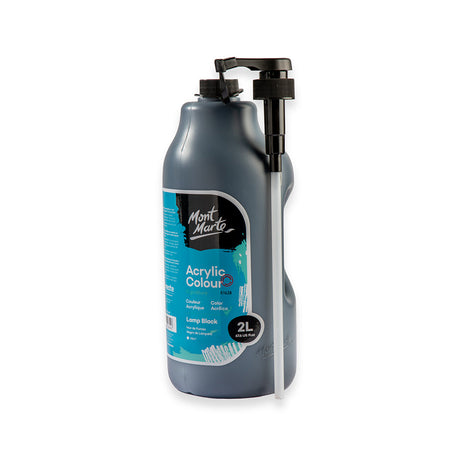 Mont Marte Acrylic Colour Paint Signature 2L – Black