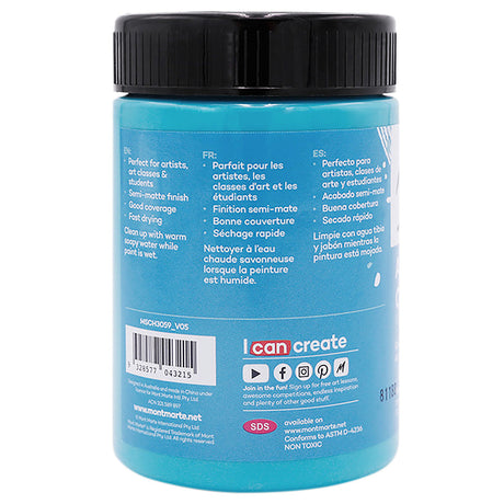 Mont Marte Acrylic Colour Paint Signature 300Ml 10 1 Us Fl Oz Turquoise