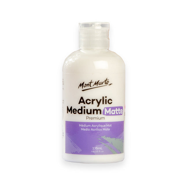 Mont Marte Acrylic Medium Matte Premium 135Ml (4.6 Us Fl.Oz)