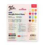 Mont Marte Acrylic Paint Pens Signature Fine Tip 12Pc