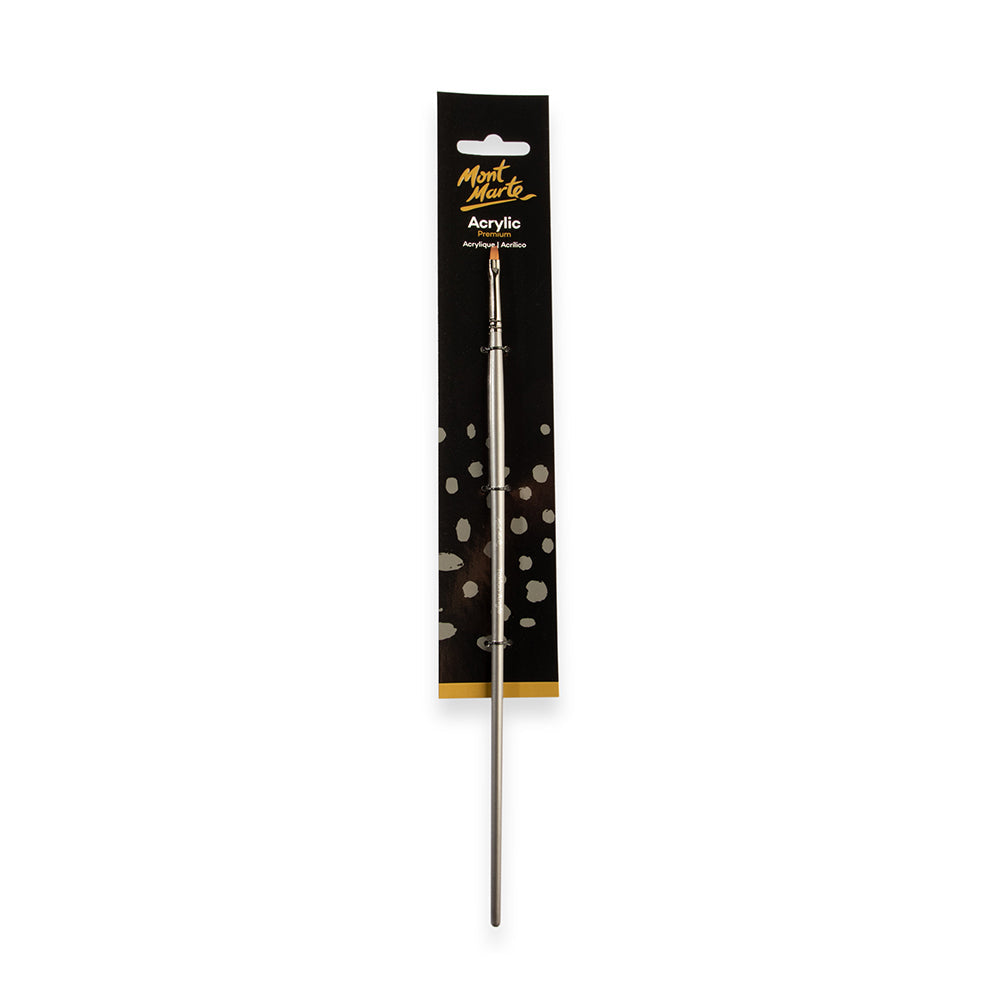 Mont Marte Artist Acrylic Brush Premium Taklon Angle 2