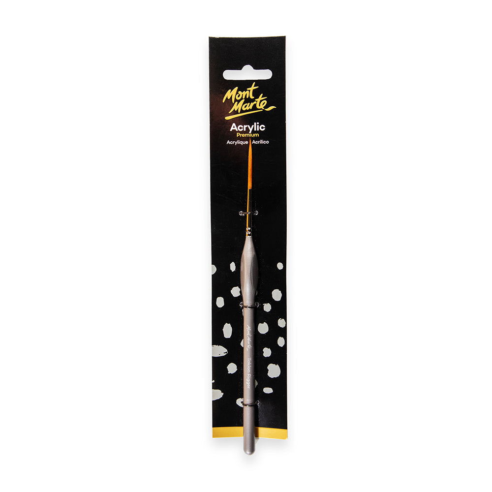 Mont Marte Artist Acrylic Brush Premium Taklon Rigger 3