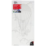 Mont Marte Colouring Canvas Signature 30 X 60Cm (11.8 X 23.6In) - Hot Air Balloon