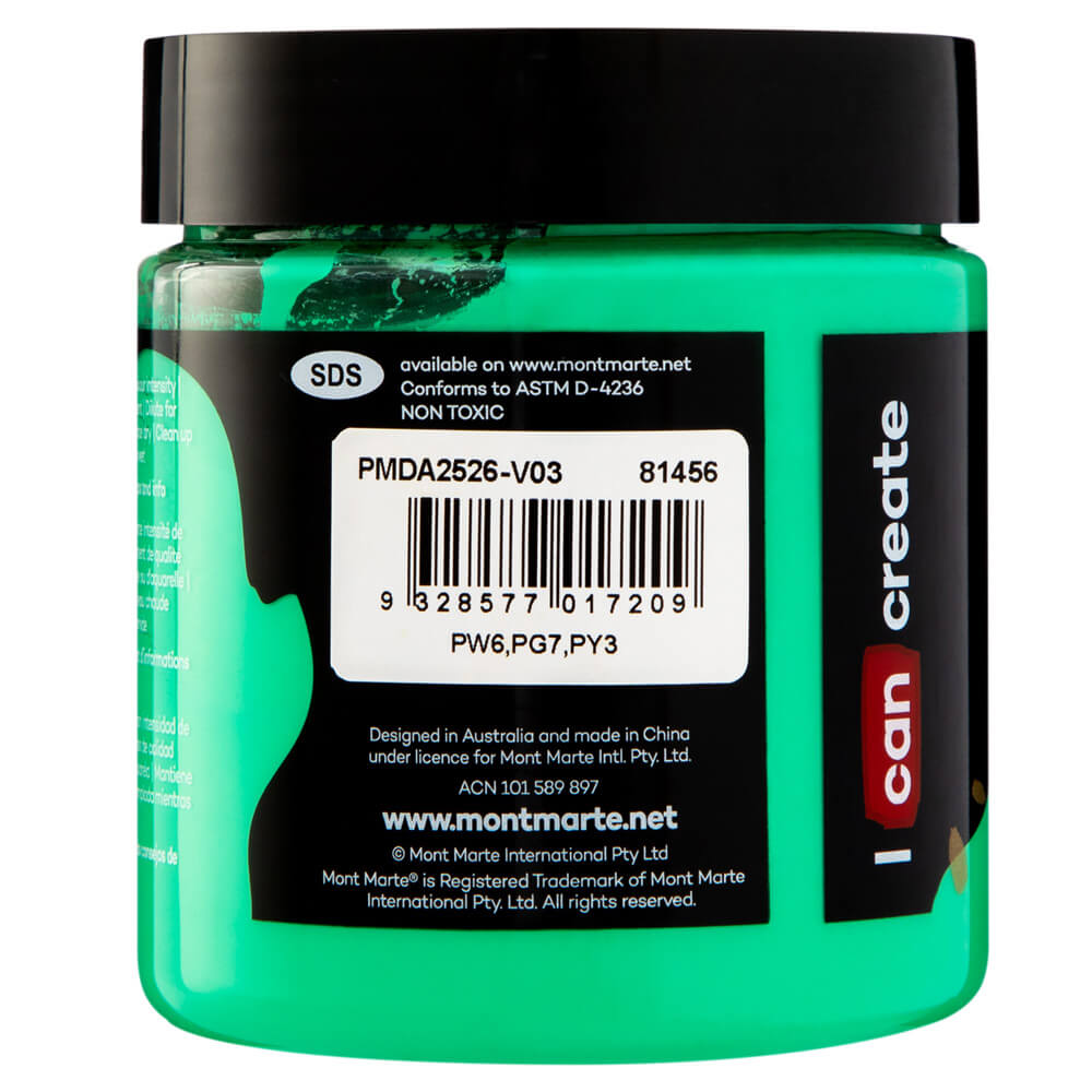 Mont Marte Dimension Acrylic Premium 250Ml 8 5 Us Fl Oz Emerald Green