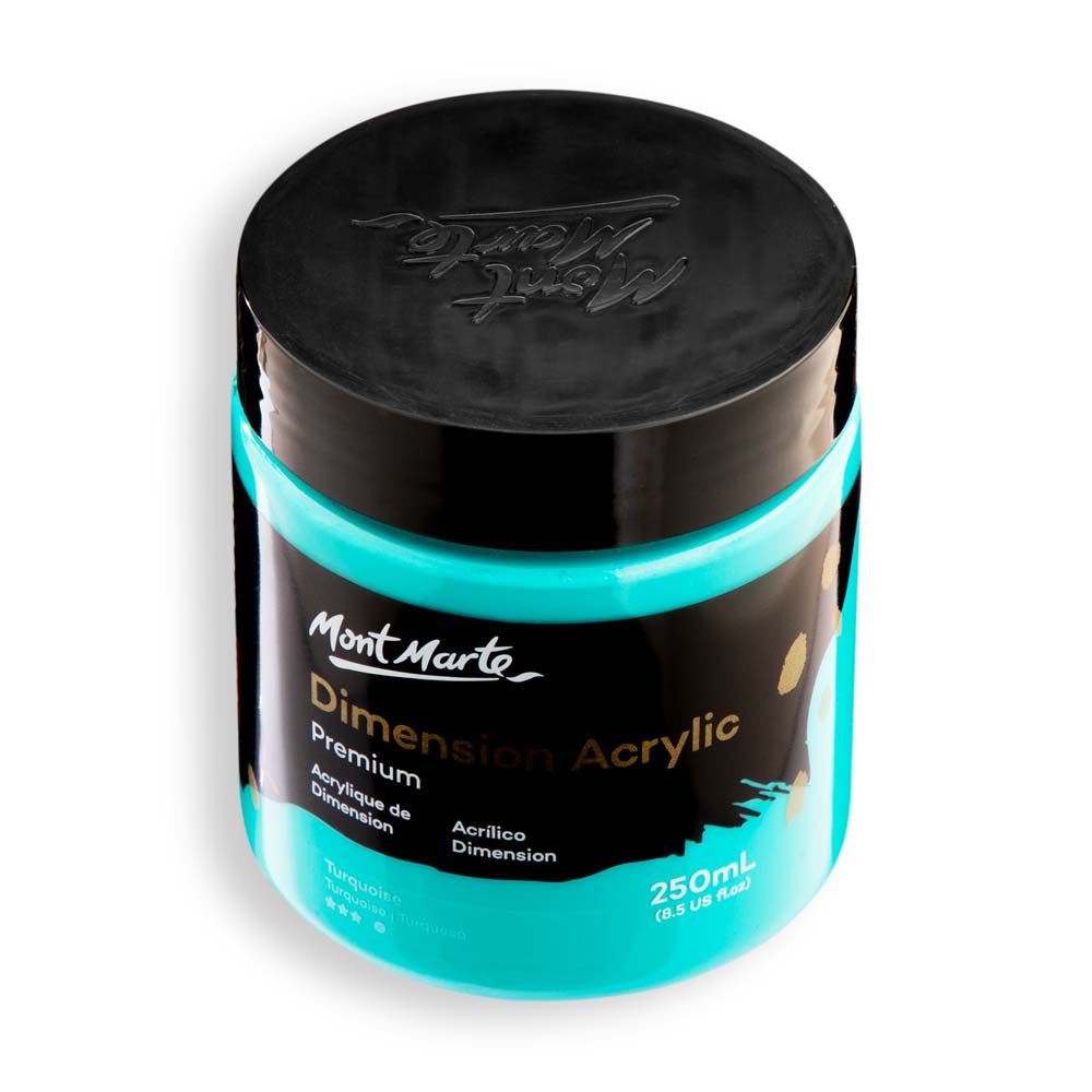 Mont Marte Dimension Acrylic Premium 250Ml 8 5 Us Fl Oz Turquoise