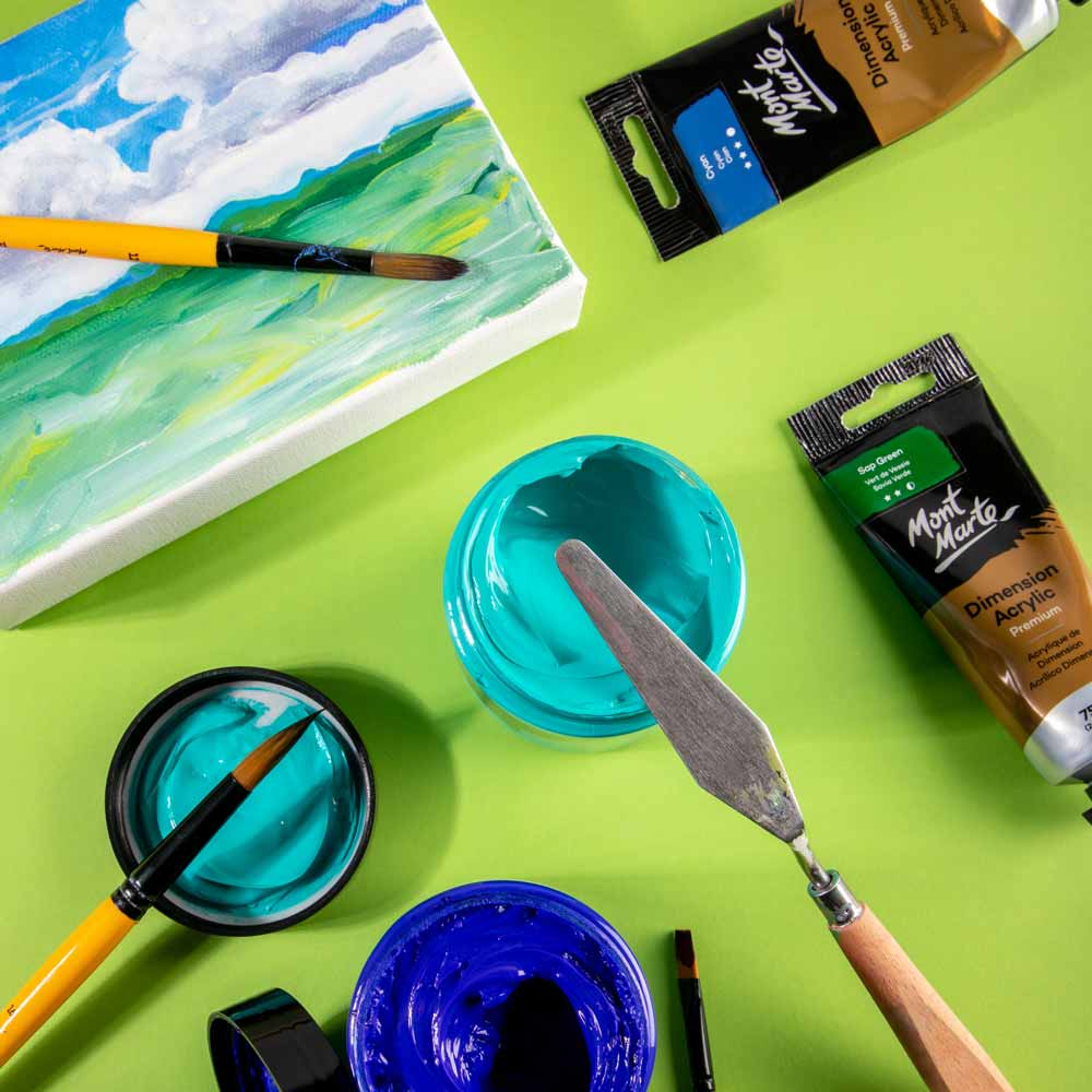 Mont Marte Dimension Acrylic Premium 250Ml 8 5 Us Fl Oz Turquoise
