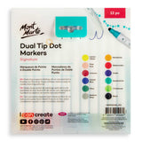 Mont Marte Dual Tip Dot Markers Signature 12Pc