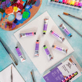 Mont Marte Fluoro Acrylic Paint Intro Set Premium 8Pc X 18Ml 0 6 Us Fl Oz