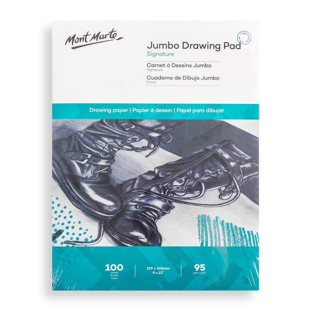 Mont Marte Jumbo Drawing Pad Signature 22.9 X 30.5Cm (9 X 12In) 100 Sheet