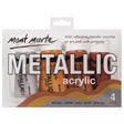 Mont Marte Metallic Acrylic 4Pc