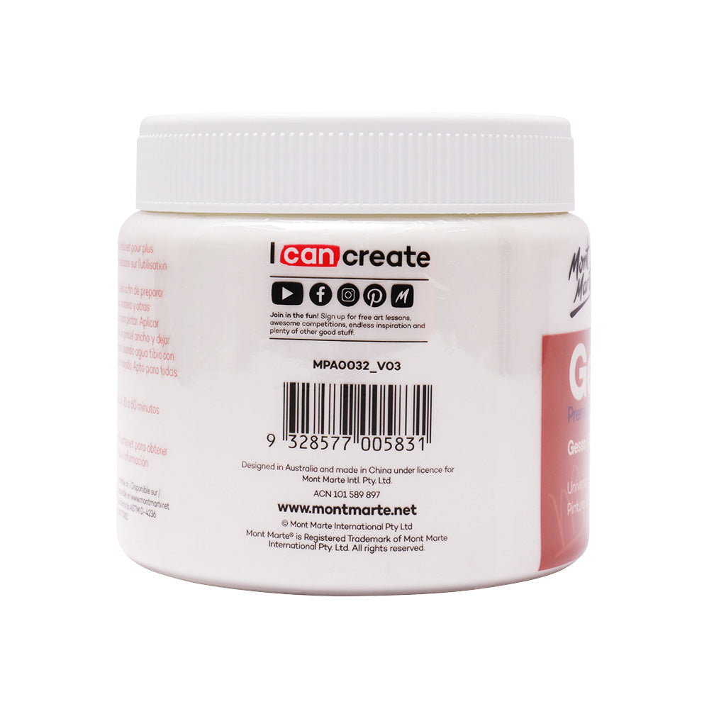 Mont Marte Premium Gesso 500Ml 16 9Oz