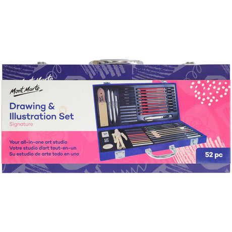 Mont Marte Drawing And Illustration Set Signature 52Pc