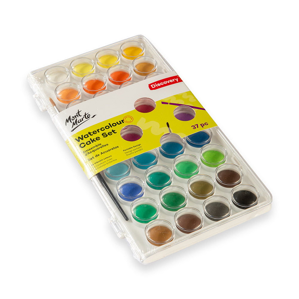 Mont Marte Watercolour Cake Set Discovery 37Pc