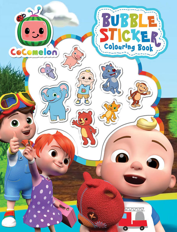 Cocomelon Bubble Sticker Colouring Book