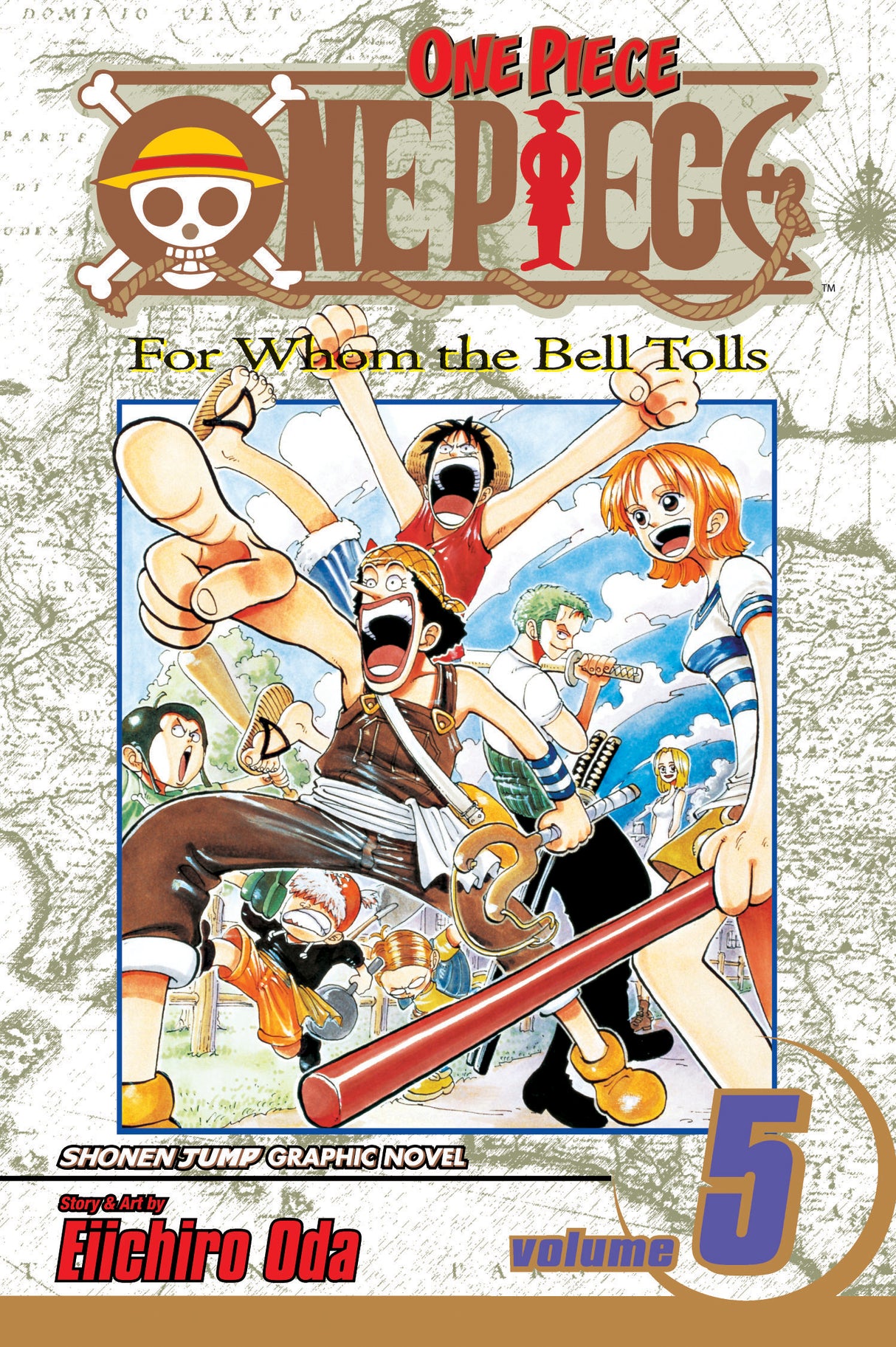 One Piece, Vol. 5: For Whom the Bell Tolls - Front Cover