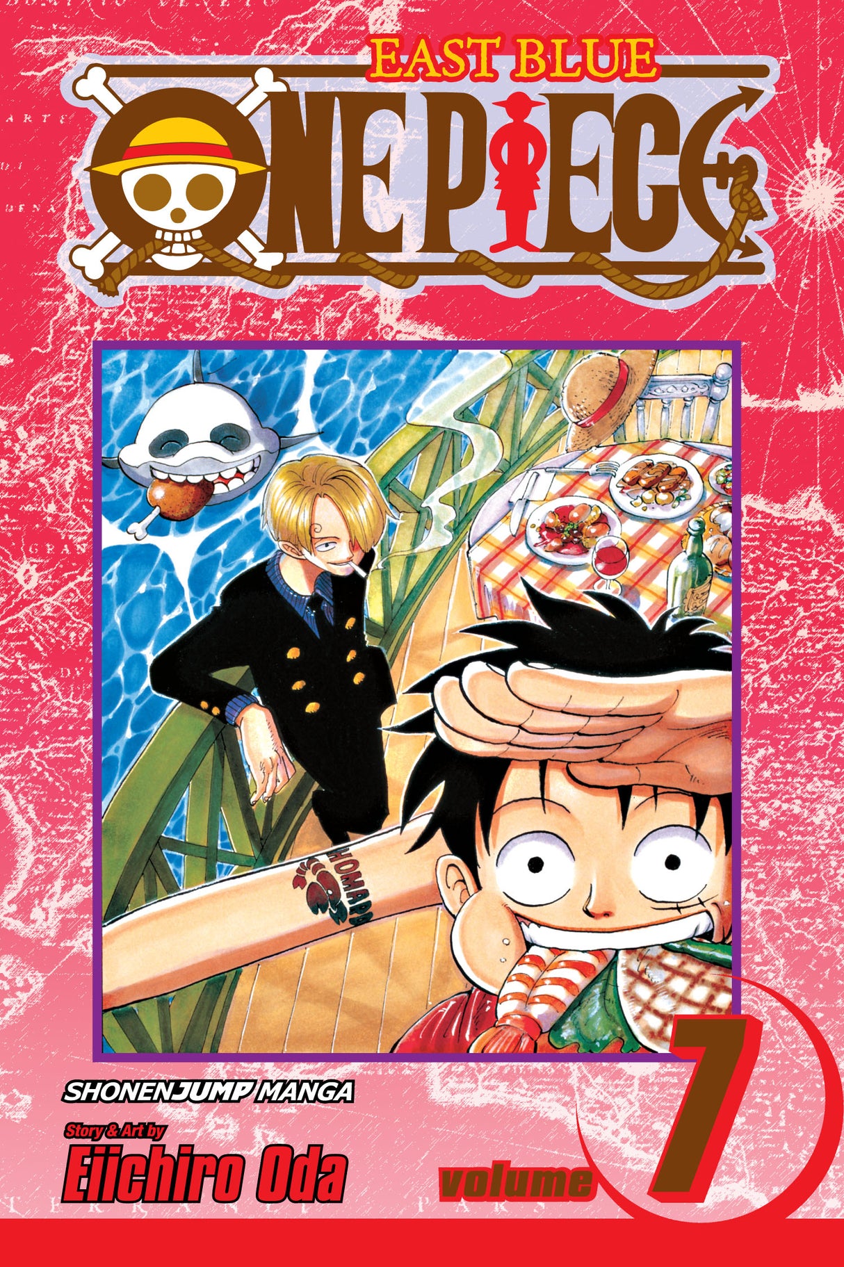 One Piece, Vol. 7: The Crap-Geezer - Front Cover