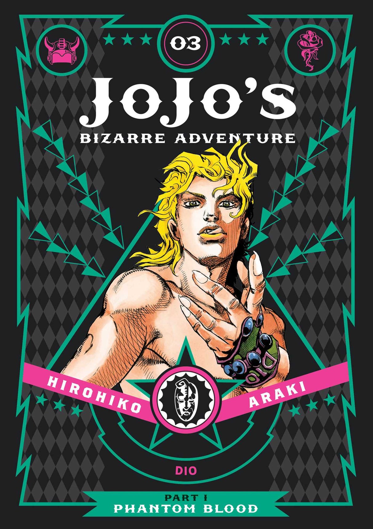 Cover image of JoJo's Bizarre Adventure: Part 1--Phantom Blood, Vol. 3 (Hardcover)