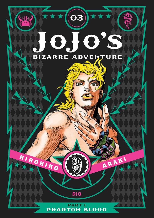 Cover image of JoJo's Bizarre Adventure: Part 1--Phantom Blood, Vol. 3 (Hardcover)