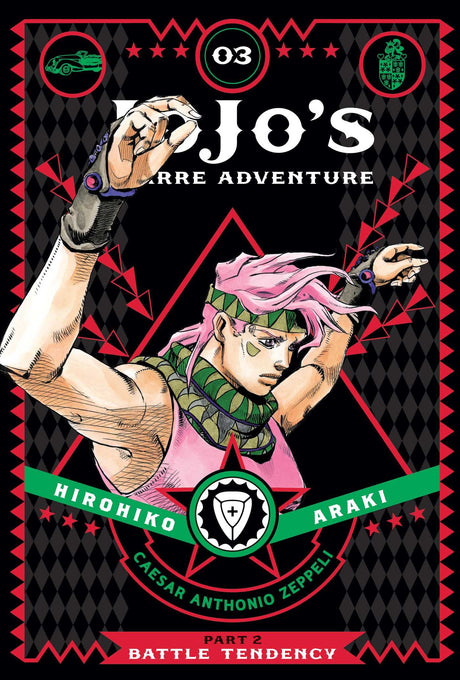 Cover image of JoJo's Bizarre Adventure: Part 2--Battle Tendency, Vol. 3
